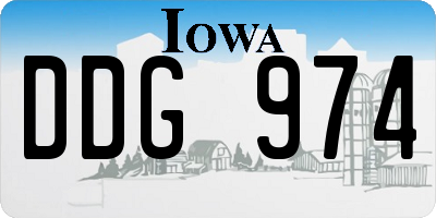 IA license plate DDG974