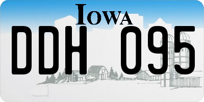 IA license plate DDH095
