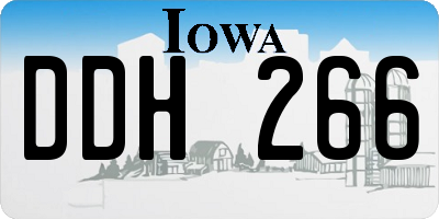 IA license plate DDH266