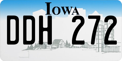 IA license plate DDH272
