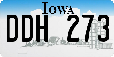IA license plate DDH273