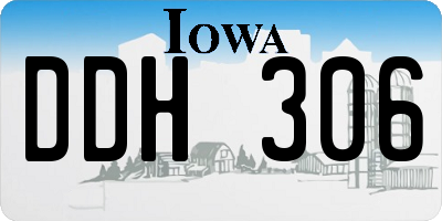 IA license plate DDH306