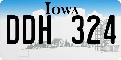 IA license plate DDH324