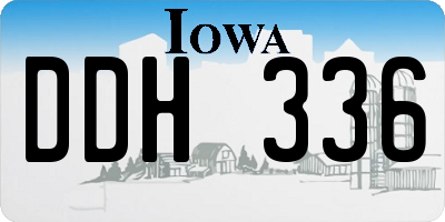 IA license plate DDH336