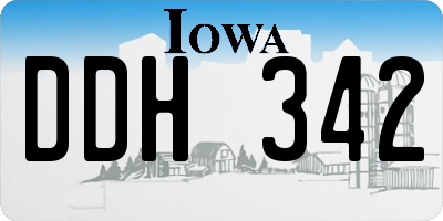 IA license plate DDH342