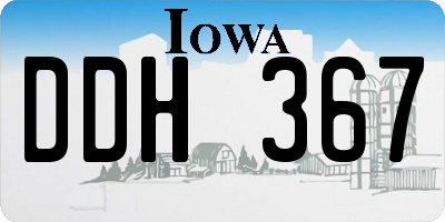 IA license plate DDH367