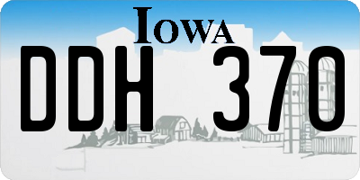 IA license plate DDH370