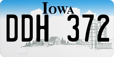 IA license plate DDH372
