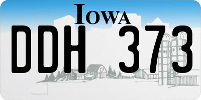 IA license plate DDH373