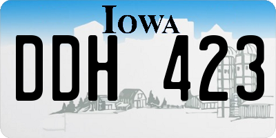 IA license plate DDH423