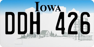 IA license plate DDH426
