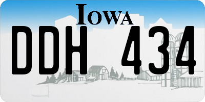 IA license plate DDH434