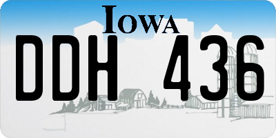 IA license plate DDH436