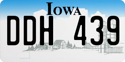 IA license plate DDH439