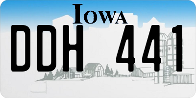 IA license plate DDH441
