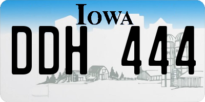 IA license plate DDH444