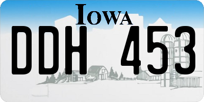 IA license plate DDH453