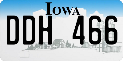 IA license plate DDH466