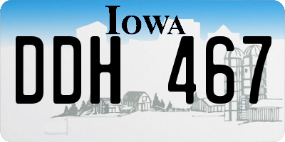 IA license plate DDH467