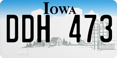 IA license plate DDH473