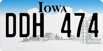 IA license plate DDH474