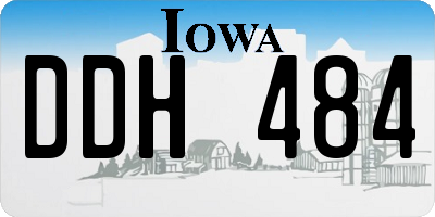 IA license plate DDH484