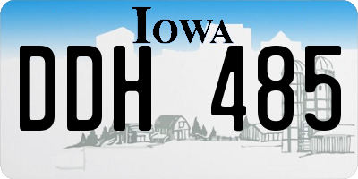 IA license plate DDH485
