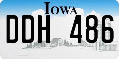 IA license plate DDH486