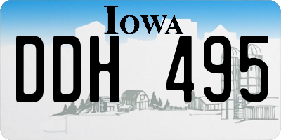IA license plate DDH495
