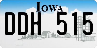 IA license plate DDH515