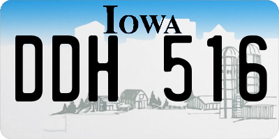 IA license plate DDH516
