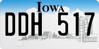 IA license plate DDH517