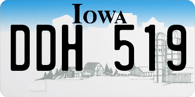 IA license plate DDH519