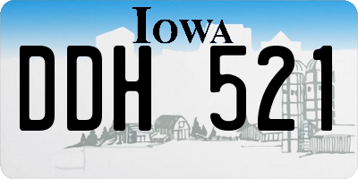 IA license plate DDH521