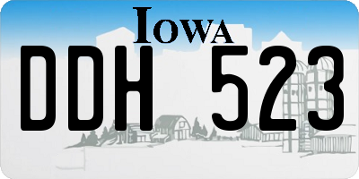 IA license plate DDH523
