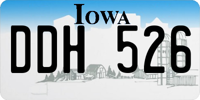 IA license plate DDH526