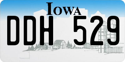 IA license plate DDH529