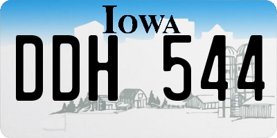 IA license plate DDH544
