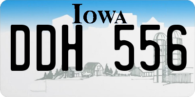 IA license plate DDH556