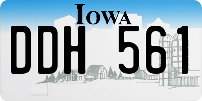 IA license plate DDH561