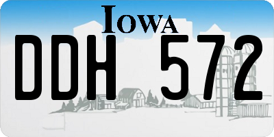 IA license plate DDH572