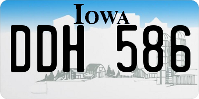IA license plate DDH586