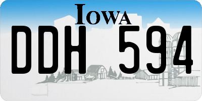 IA license plate DDH594