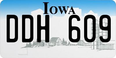 IA license plate DDH609