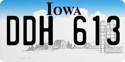 IA license plate DDH613