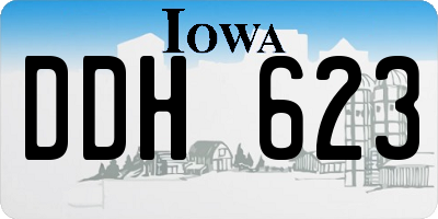 IA license plate DDH623