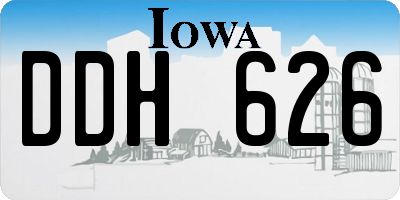 IA license plate DDH626