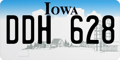 IA license plate DDH628