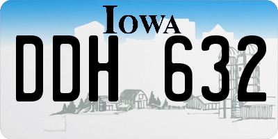 IA license plate DDH632