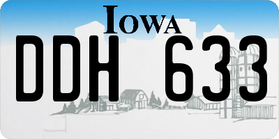 IA license plate DDH633